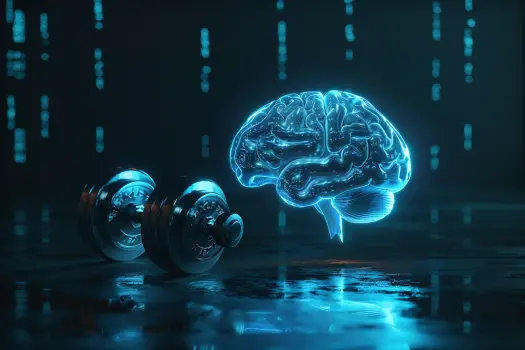 Illustration representing brain health and cognition during menopause